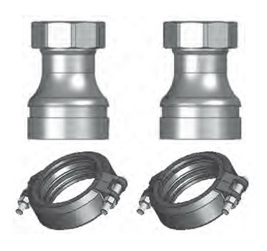 Meibes 2 переходника 1 1/2”НГ х Ду50 Victaulic ME 66305.50  
