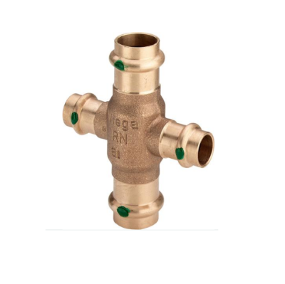 Viega Крестовина пресс 15 бронза