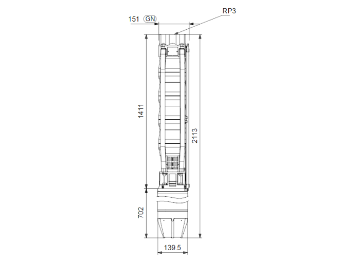 Скважинный насос Grundfos SP 46-10 (380В) SD  