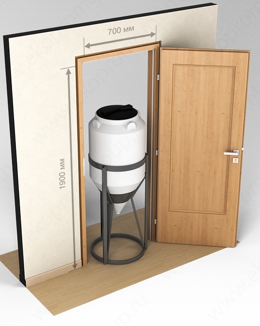 Ёмкость спецназначения Экопром ФМ 120л в обрешетке  