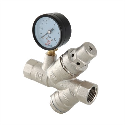 Valtec Подпиточный клапан с фильтром и манометром 1/2  