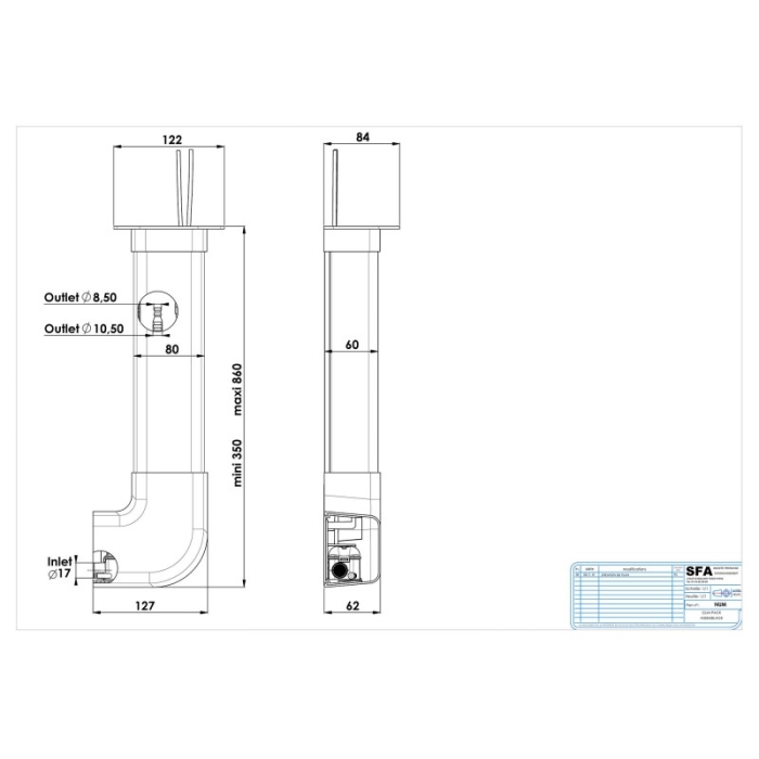 Канализационная установка SFA SANICONDENS CLIM Pack  