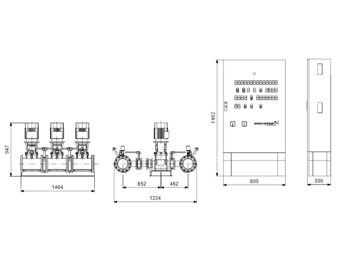 Насосная станция Grundfos Hydro MX 2/1 CR 32-2 3x400V 50Hz  
