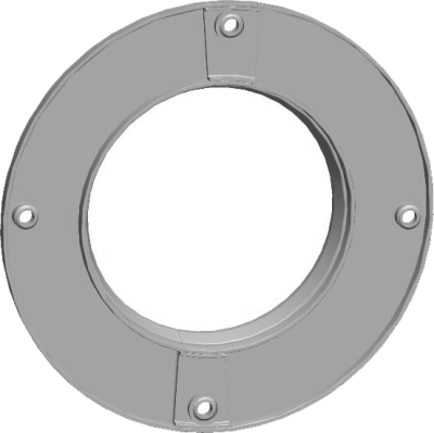 Wolf Дымоход Розетка DN100 из двух частей для концентрической дымовой трубы DN60/100, цвет белый