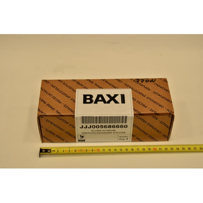 Baxi Теплообменник ГВС пластинчатый вторичный на 10 пластин (711612600)  