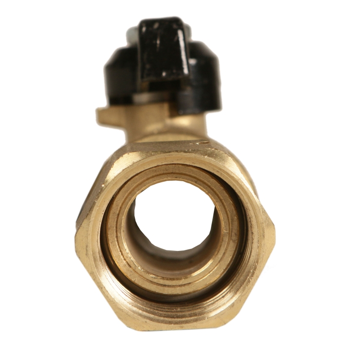 Rubinetterie Bresciane Полнопроходной латунный шаровый кран (нар/вн. накидная гайка, ручка бабочка) 1  