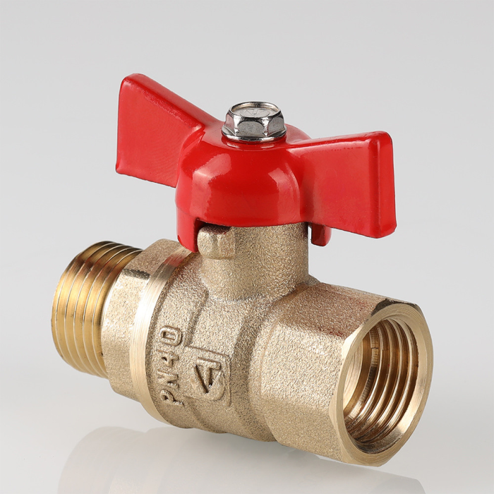 Valtec VT.123.GN.04 Кран шар. СТАНДАРТ, рукоятка бабочка 1/2, вн.-нар. (PN40)  