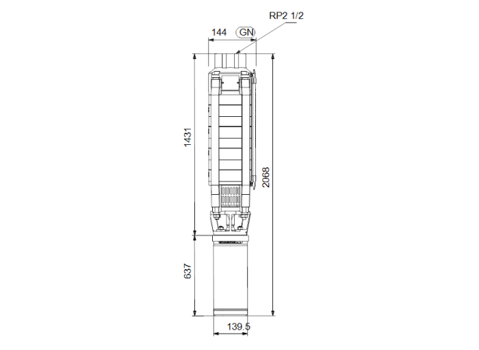Скважинный насос Grundfos SP 17-19N (380В) SD  