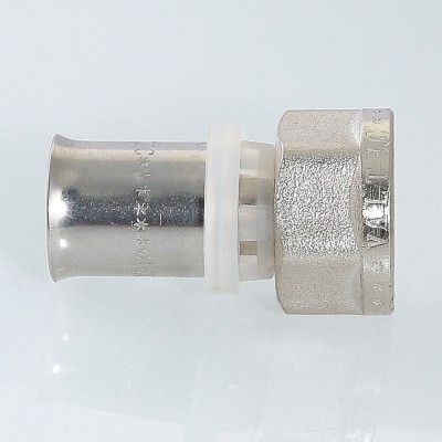 Valtec Соединитель пресс с переходом на вн. р. 20х1/2  