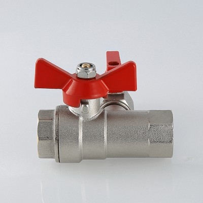 Шаровой кран Valtec Кран шаровой с обратным клапаном и дренажом 1/2 вн-вн.  