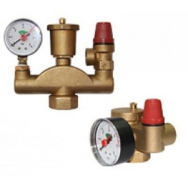 UNIPUMP Группа безопасности котла 1&quot; - 3/4&quot; (компакт)