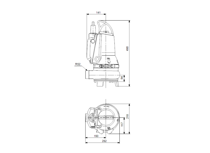 Дренажный насос Grundfos EF30.50.06.E.2.1.502  