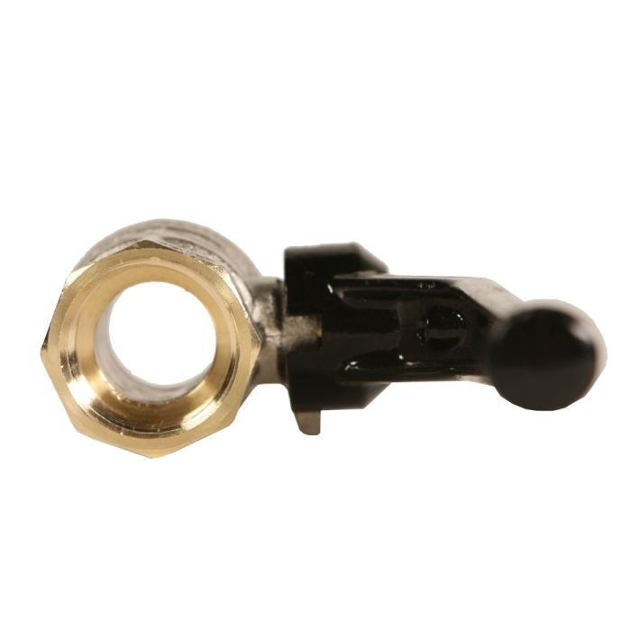 Rubinetterie Bresciane Полнопроходной латунный шаровый кран (нар/вн. накидная гайка, ручка бабочка) 1/2  