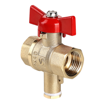 Valtec VT.128.GN.04 Кран шар. СТАНДАРТ для подключения датчика температуры 1/2, вн.-вн. (PN40)