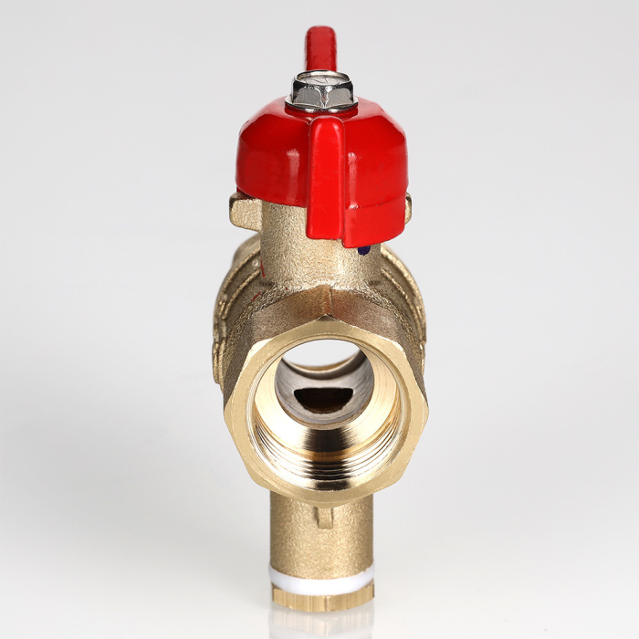 Valtec VT.128.GN.04 Кран шар. СТАНДАРТ для подключения датчика температуры 1/2, вн.-вн. (PN40)  