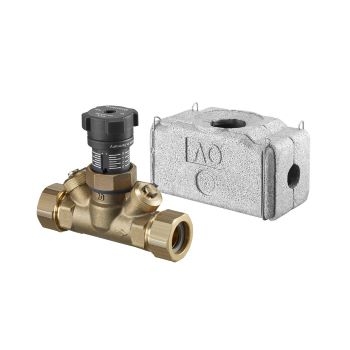 Oventrop Регулирующий вентиль Hycocon VTZ, латунь DN15, 3/4НР, с измер.и спуск.вентилями  