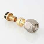 Valtec Соединитель коллекторный обжимной для полимерной PEX трубы 16 (2,0)