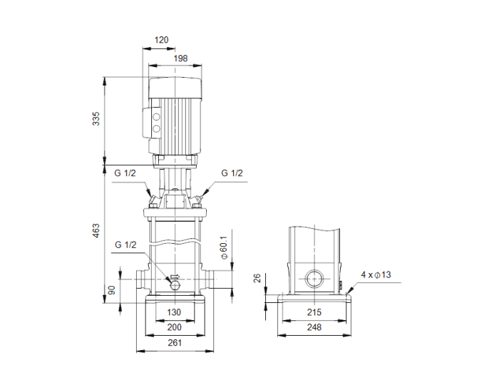   Поверхностный насос Grundfos CRT 16-3 A-P-A-E-AUUE  