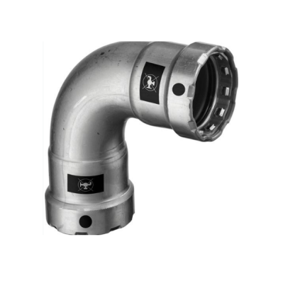 Viega Угол 90 пресс 1 1/2 DN40 нелегир. оцинк.