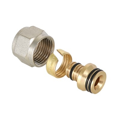 Valtec Соединитель коллекторный обжимной для м./п. трубы 16 (2,0)  