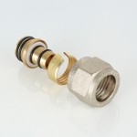 Valtec Соединитель коллекторный обжимной для м./п. трубы 16 (2,0)