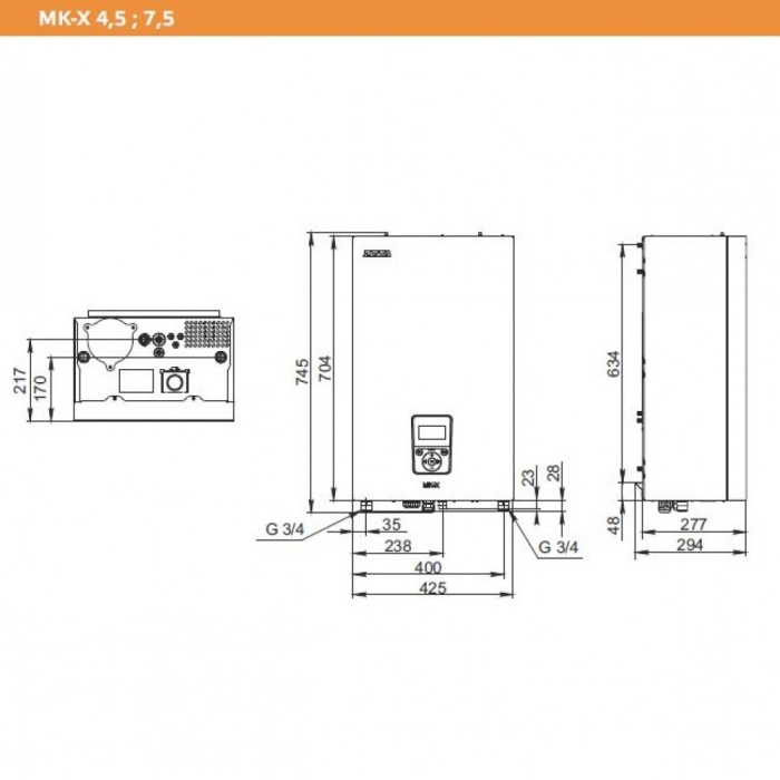 Электрокотел ZOTA MK-X 4,5  