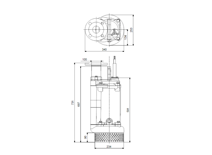 Дренажный насос Grundfos DWK O.10.100.37.5.0D  