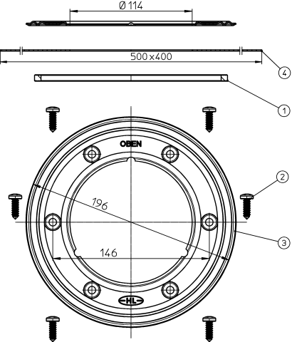 HL 83.M Гидроизоляционный фланец  