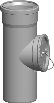 Wolf Дымоход С ревизией DN110 L:290 мм, из полипропилена