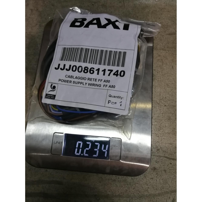 Baxi Проводка электрическая 230 В от разъема А4 к насосу СО, переключателю режимов, клеммной колодке М1, (8611740)  