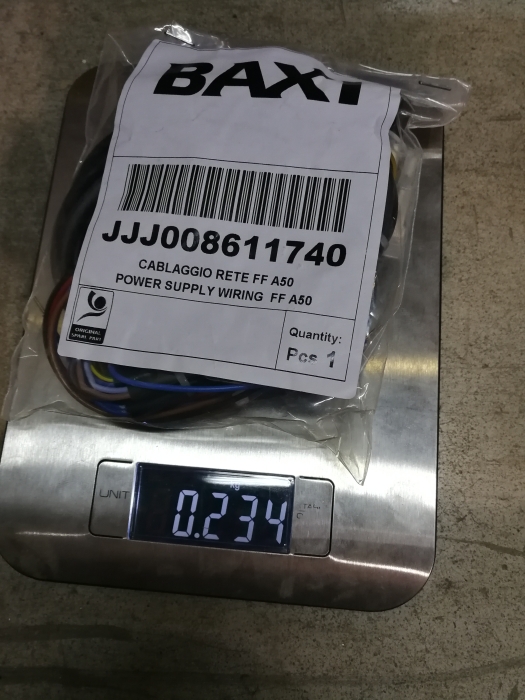 Baxi Проводка электрическая 230 В от разъема А4 к насосу СО, переключателю режимов, клеммной колодке М1, (8611740)  