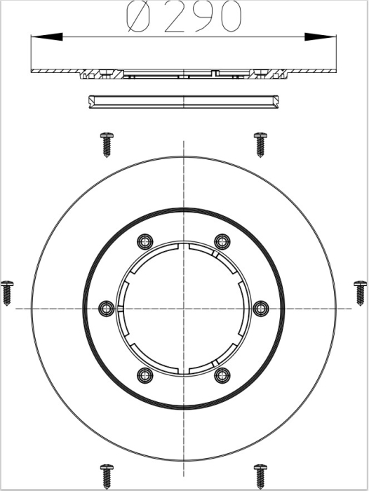 HL 83.P Гидроизоляционный фланец для ПВХ мембран  