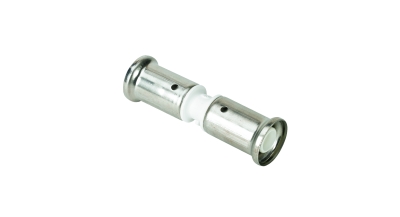 Henco Муфта, ПВДФ пресс (белая), 20x20