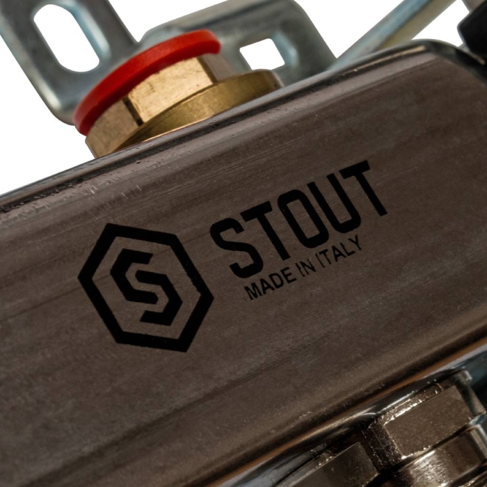 Коллектор Stout из нерж. стали в сборе без расх. 7 вых  