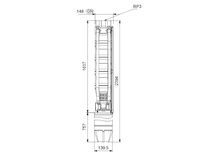 Скважинный насос Grundfos SP 46-12 (380В)  