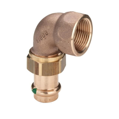 Viega Угол пресс-В 54x2 разъёмное соединение, плоская прокладка, бронза