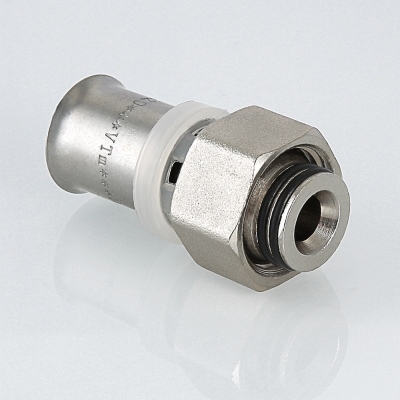 Valtec Соединитель коллекторный пресс для м./п. трубы 16(2,0) х 1/2  