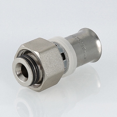 Valtec Соединитель коллекторный пресс для м./п. трубы 16(2,0) х 1/2  