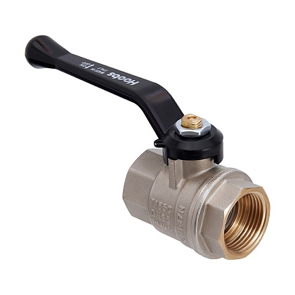 Кран шаровой Hoobs ORION ВР/ВР 2'' алюминиевая ручка-рычаг чёрного цвета  