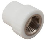 S.A.V. Муфта комбинированная 20х1/2" ВР (белый)  
