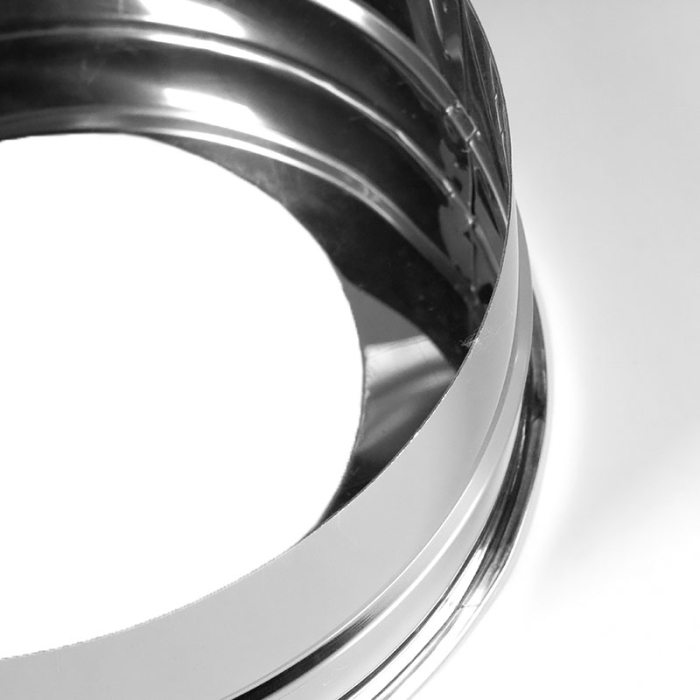 Сэндвич дымоход Дымофф Заглушка 130*80 AISI430 0.5мм