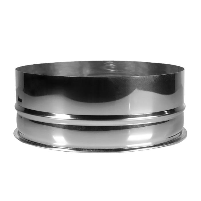 Сэндвич дымоход Дымофф Заглушка 130*80 AISI430 0.5мм