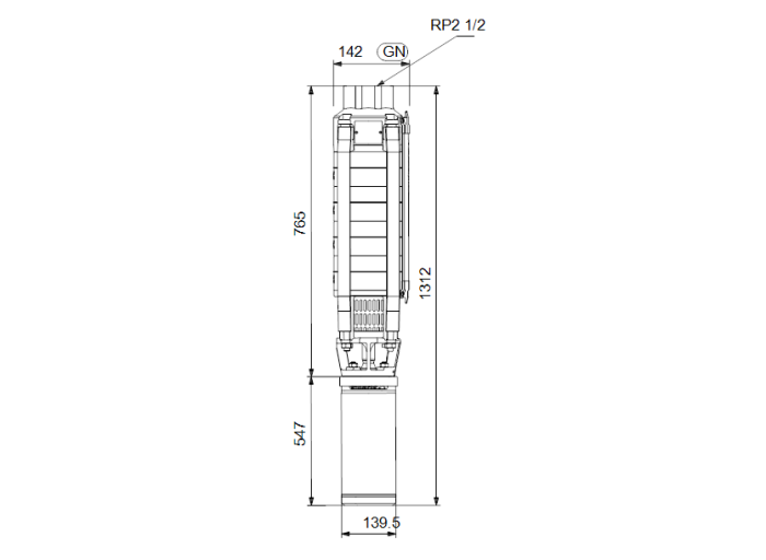 Скважинный насос Grundfos SP 17-8N (380В)  