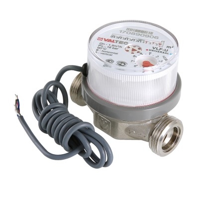 Valtec Водосчетчик унив, квартирный, с импульсным выходом, БЕЗ СГОНОВдо +90^С, 1,5м3, 1/2, 110 мм (NEW)  