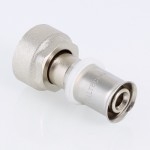 Valtec Соединитель коллекторный евроконус/пресс для м./п. трубы 16(2,0) x 3/4 (евроконус)  