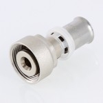 Valtec Соединитель коллекторный евроконус/пресс для м./п. трубы 16(2,0) x 3/4 (евроконус)  