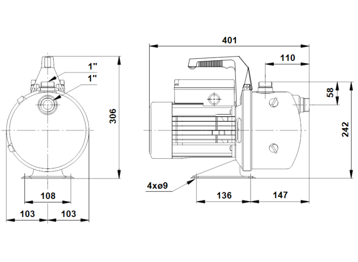 Поверхностный насос Grundfos JP 6 B-A-CVBP  