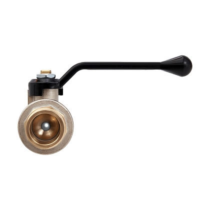 Кран шаровой Hoobs ORION НР/ВР 2'' алюминиевая ручка-рычаг чёрного цвета  