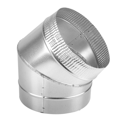 Одностенный дымоход Дымофф Колено (голое) 135 250 цинк