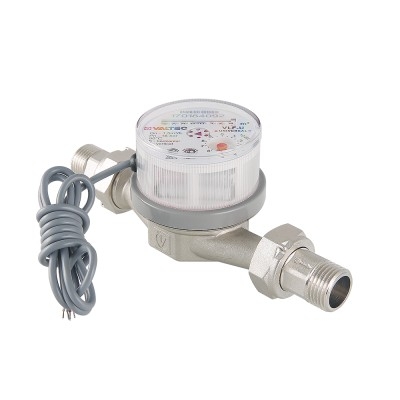 Valtec Водосчетчик унив, квартирный, с импульсным выходом, до +90^С, 1,5м3, 1/2, 80 мм (NEW)  